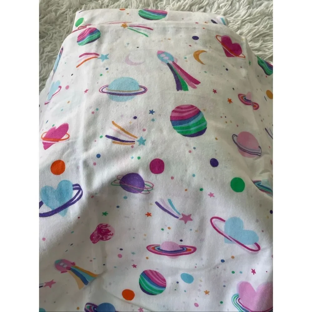 Pottery Barn Teen Galaxy Heart Flannel Sheet Set – Twin